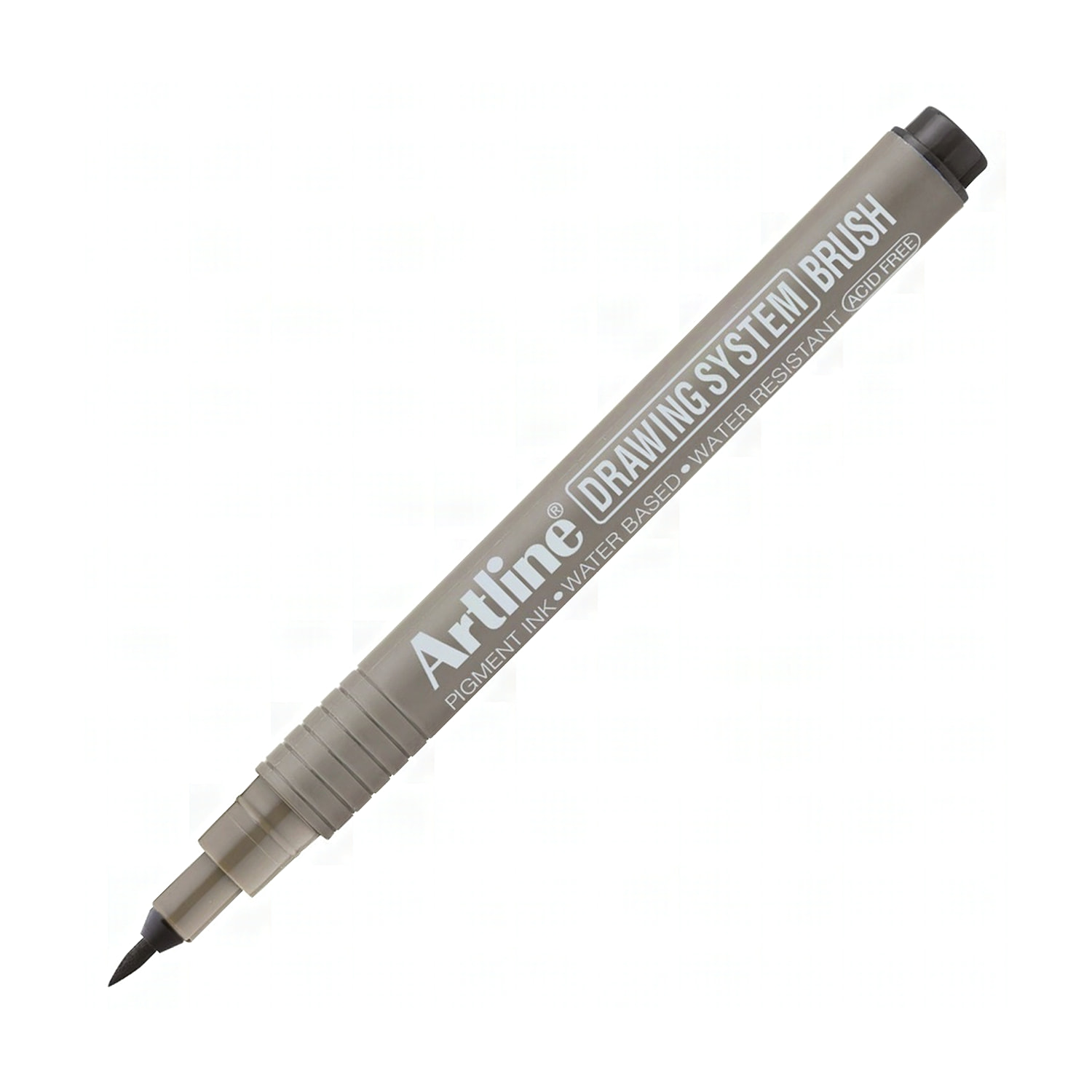 Artline Drawing System Brush fırça uçlu siyah çizim kalemi görünümü