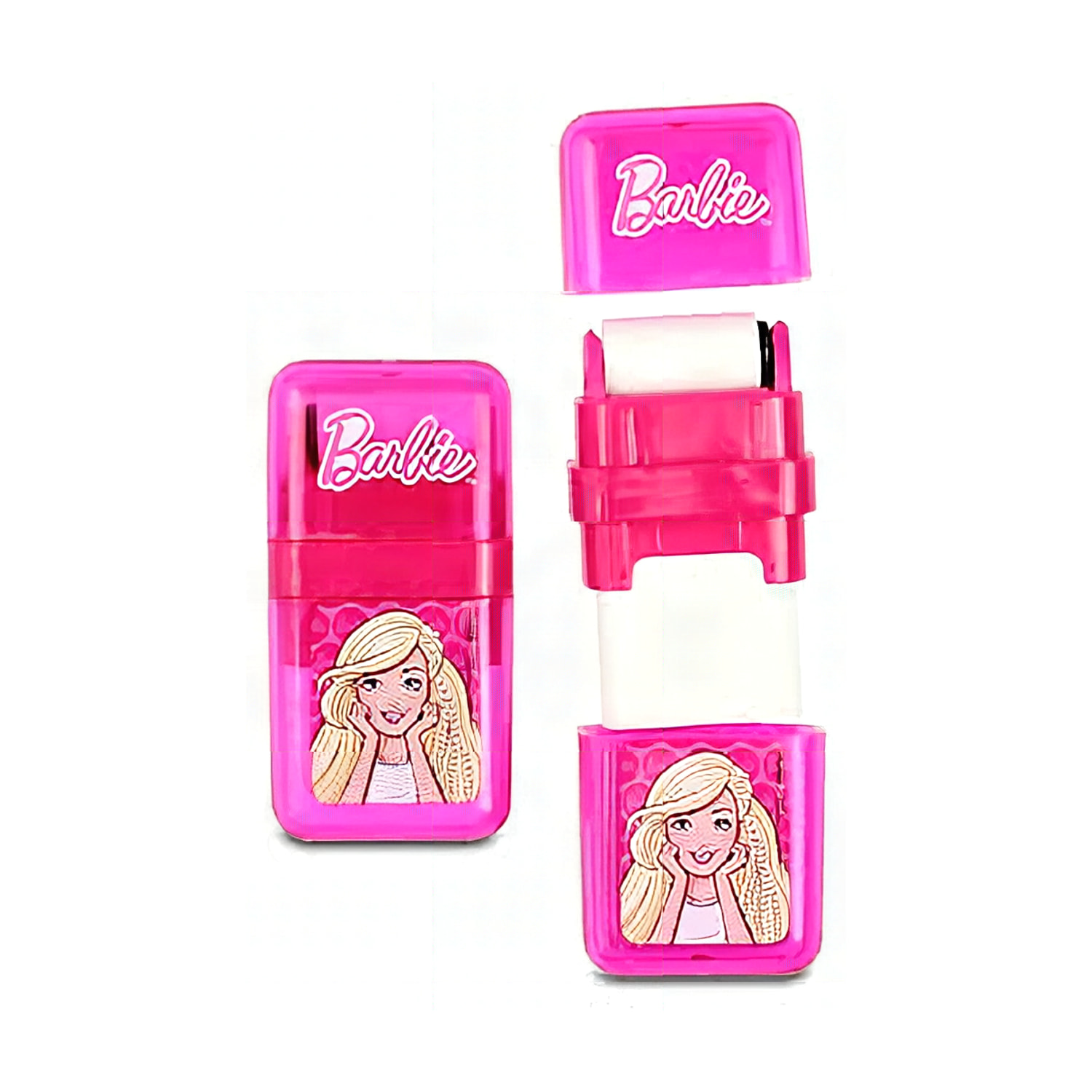 Barbie B-136556 figürlü baskılı blok silgi görünümü, ürün görünümü