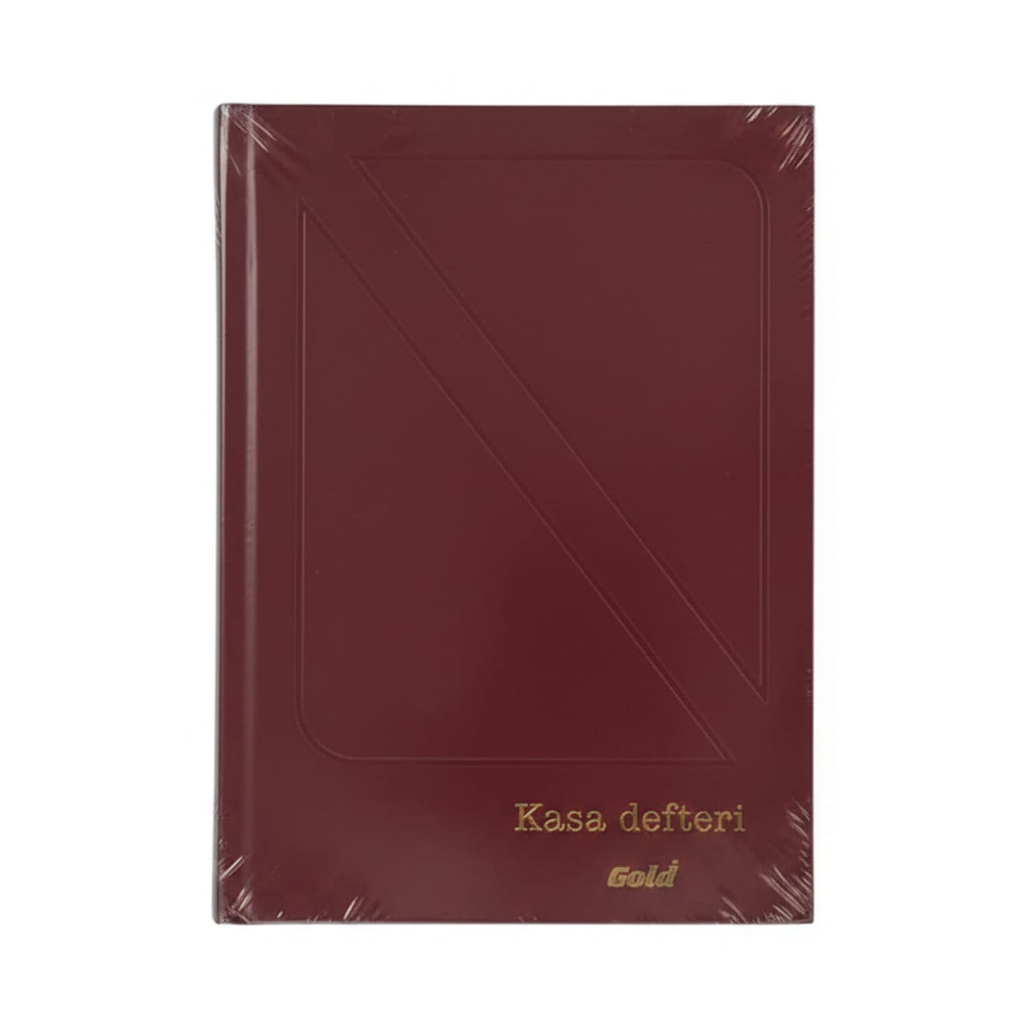 Gold Kasa defterinin kalın gövde ve sayfa yakın çekimde duruşu