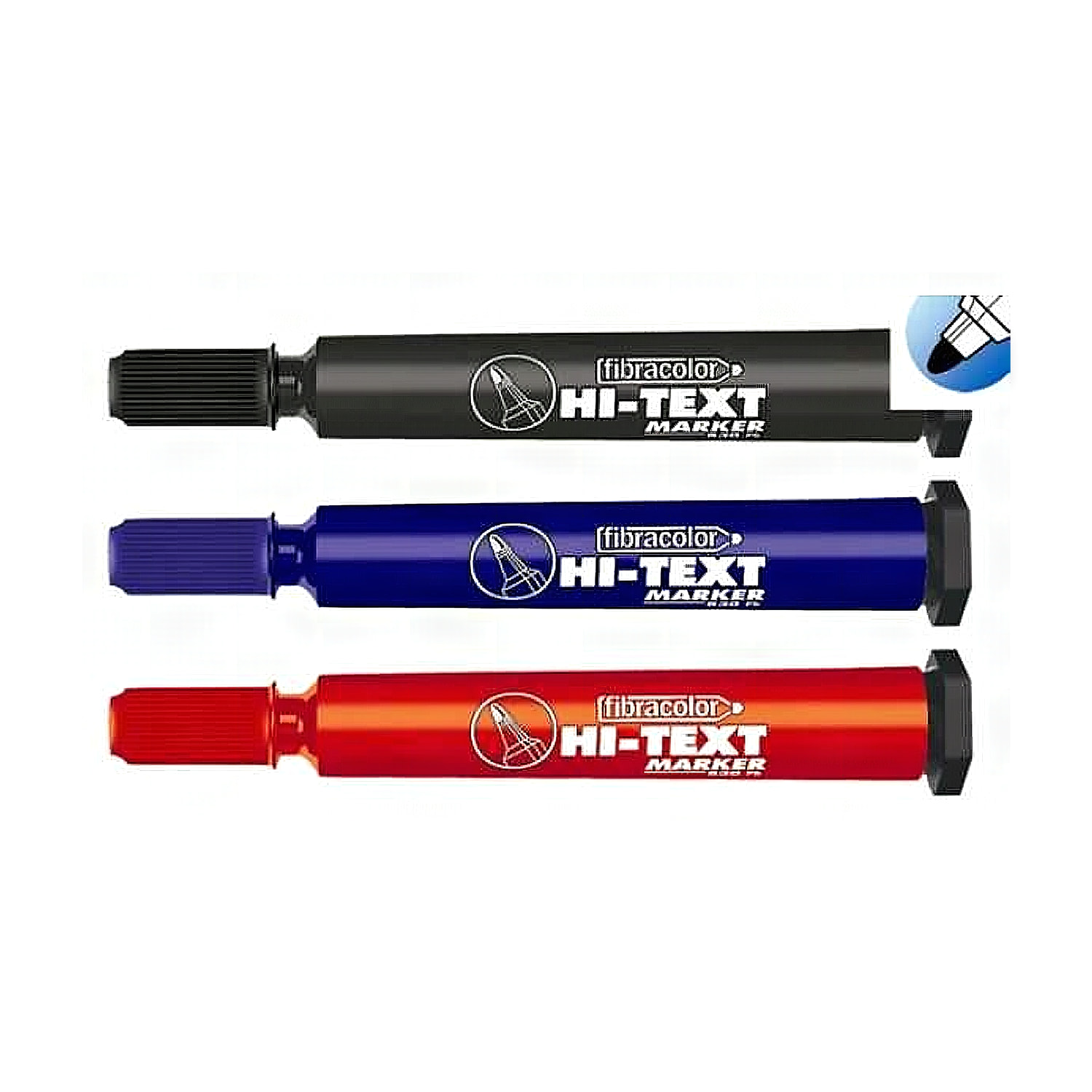 Hi-Text Permanent Markör Mavi Kesik UÇ