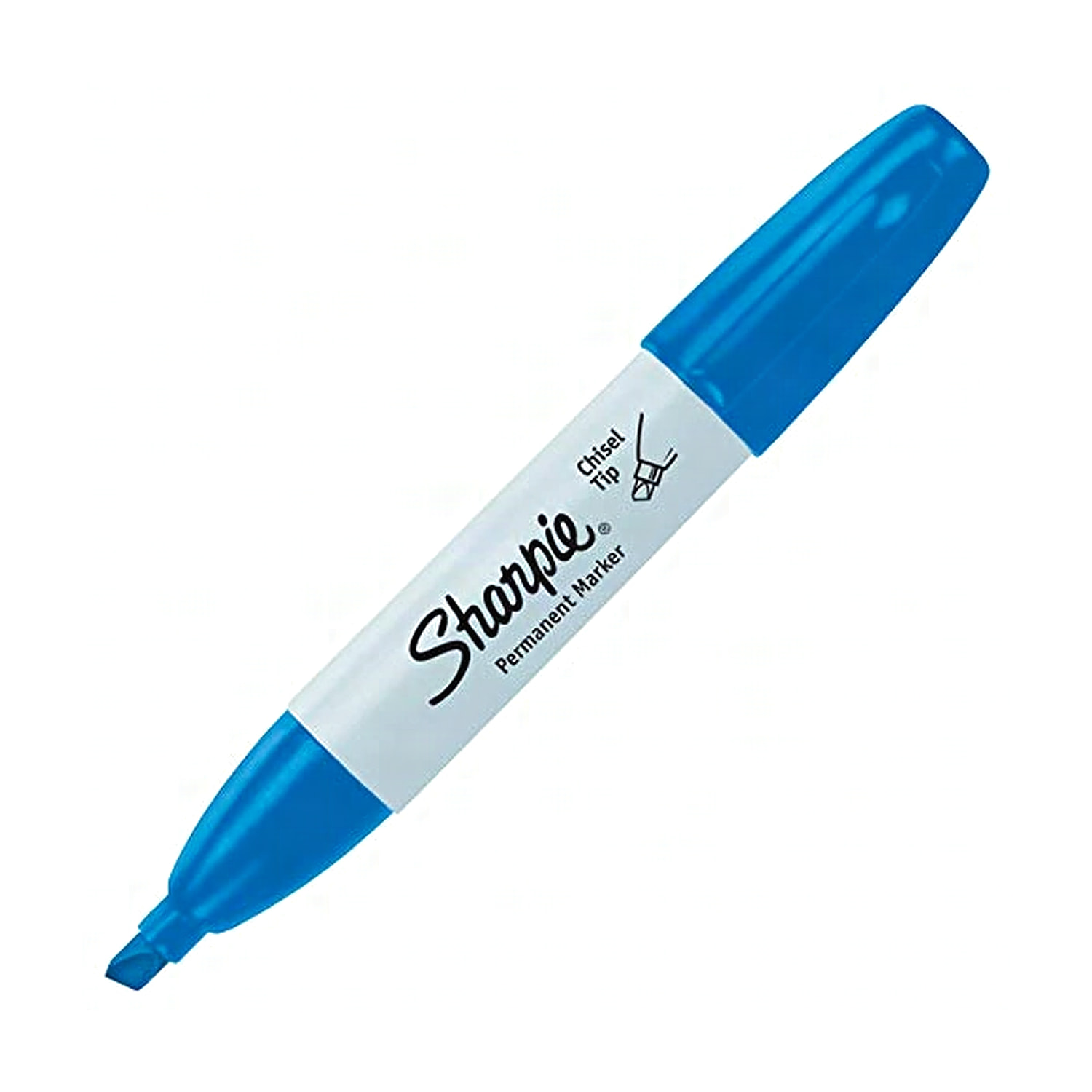 Sharpie Chisel permanent markör kesik uçlu mavi model görünümü