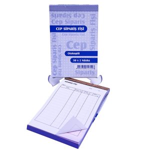 Cep Sipariş Fişi 2 Nüsha 12 Koçan 110 mm x 70 mm