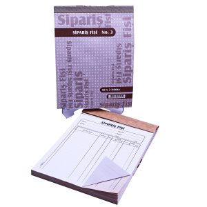 Sipariş Fişi 2 Nüsha 12 Koçan 142 mm x 90 mm