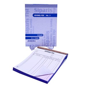 Sipariş Fişi Otokopili 2 Nüsha 12 Koçan 105 x 145 mm