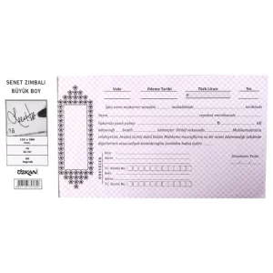 Senet Zımbalı Büyük Boy 50 Yaprak