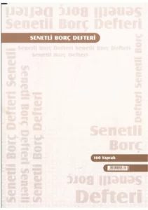 Taksitli Senet Defteri 160 Yp Karton Kapak 3'lu