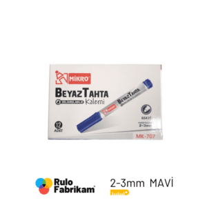 Mikro Mk-707 Mavi Doldurulabilir Tahta Kalemi