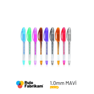 Pensan Glitter Simli Jel Kalem Mavi 1 mm